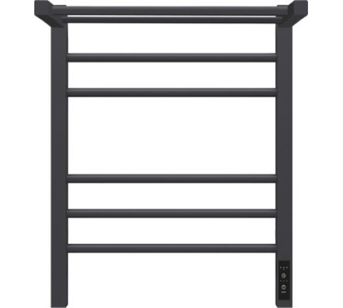 Полотенцесушитель Granula Квадро Сплит 50х60 с полкой, терморегулятор, черный
