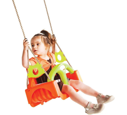Подвесные качели KBT Trix оранжевый/салатовый