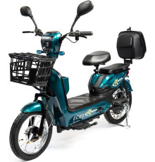 Электроскутер NOVA EC03 зеленый, без цепи