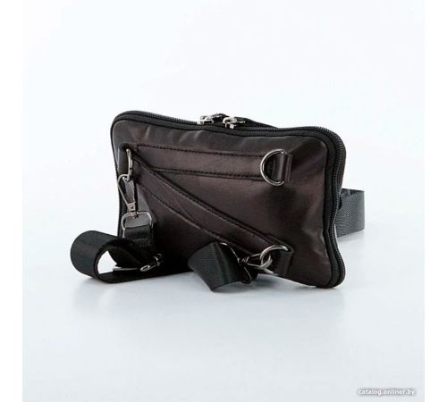 Мужская сумка Poshete 253-8869-24-BLK черный