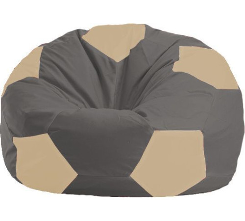 Кресло-мешок Flagman Мяч Стандарт М1.1-365 темно-серый/светло-бежевый