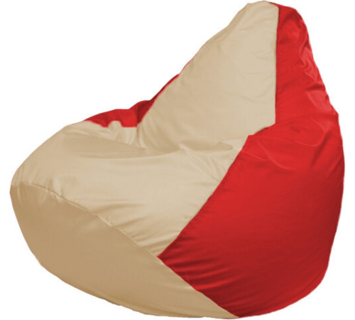 Кресло-мешок Flagman Груша Макси Г2.1-145 красный/бежевый
