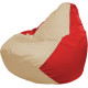 Кресло-мешок Flagman Груша Макси Г2.1-145 красный/бежевый