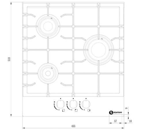 Варочная панель Schtoff H4501C15IS White