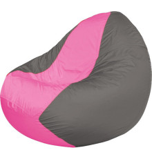 Кресло-мешок Flagman Classic К2.1-200 серый/розовый