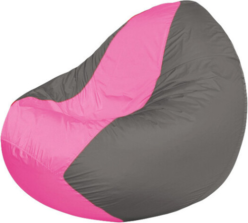 Кресло-мешок Flagman Classic К2.1-200 серый/розовый