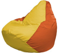 Кресло-мешок Flagman Груша Макси Г2.1-258 оранжевый/желтый