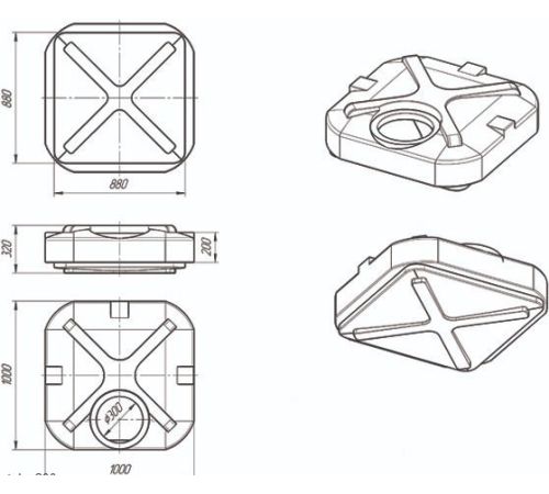 Бак ЭкоПром Rostok 200 л