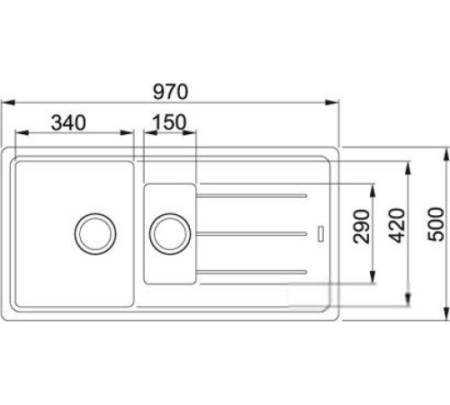 Кухонная мойка Franke BFG 651 шоколад