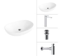 Умывальник Lauter 21502 + Cascade 21СК0655C + сифон 21635CH + дон.клапан 21190CH хром