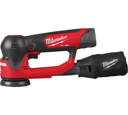 Эксцентриковая шлифмашина Milwaukee M12 FSDR75-202B 4933498233 с 2-мя АКБ, сумка