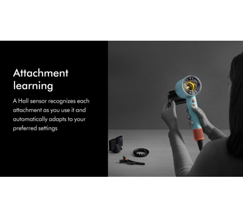 Фен Dyson HD16 Supersonic Nural Curly+Coily евровилка, керамическая патина/топаз