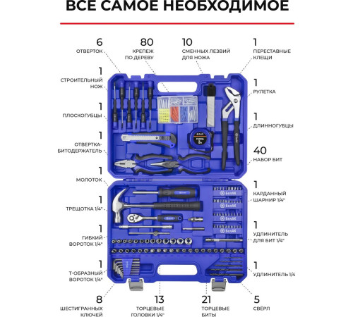 Набор домашнего мастера БелАК Профи БАК.07046 196 предметов
