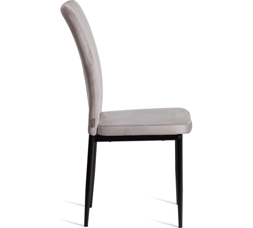 Стул TetChair Verter металл/флок 41x52x95 светло-серый HLR14/черный