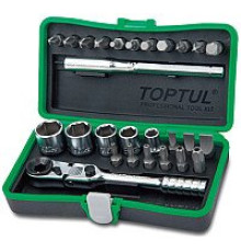 Набор отвертка с битами и головками Toptul GADW2701 27 предметов