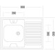Кухонная мойка Ukinox STD800.600-5C 0R