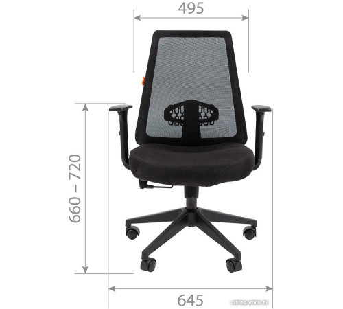 Офисное кресло CHAIRMAN 535 LT черный/серый