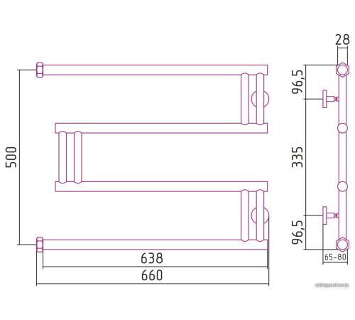 Полотенцесушитель Сунержа High-Tech model 
