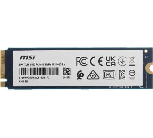 SSD MSI Spatium M450 V1 500GB S78-440K380-P83