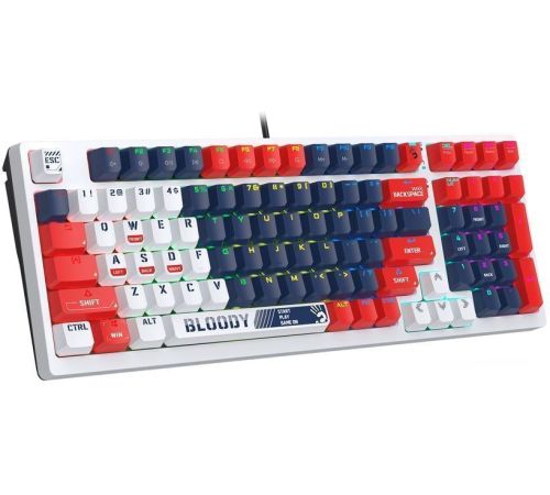 Клавиатура A4Tech Bloody S98 Sports Navy Bloody BLMS Red