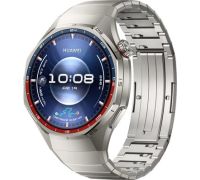 Умные часы Huawei Watch GT 6 Pro 46 мм серебристый, с серебристым браслетом, международная версия
