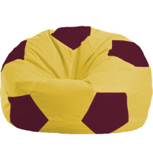 Кресло-мешок Flagman Мяч Стандарт М1.1-265 желтый/бордовый