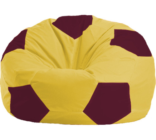 Кресло-мешок Flagman Мяч Стандарт М1.1-265 желтый/бордовый
