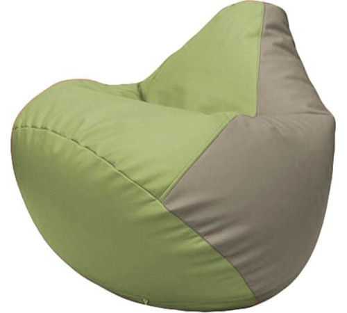 Кресло-мешок Flagman Груша Макси Г2.3-1902 оливковый/светло-серый