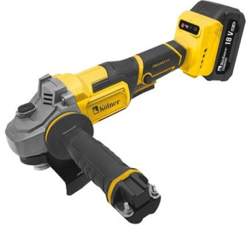 Угловая шлифмашина Kolner KAG 18-125BL-2K с 2-мя АКБ