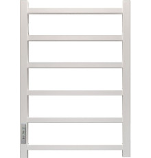 Полотенцесушитель Granula Квадро 50x80 терморегулятор с таймером слева, белый глянец