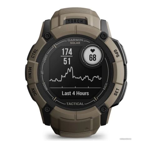 Умные часы Garmin Instinct 2x Solar Tactical Edition светло-коричневый