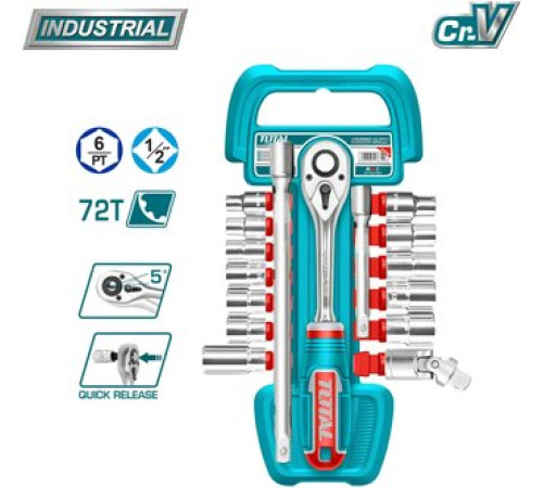 Универсальный набор инструментов Total THT121171 17 предметов