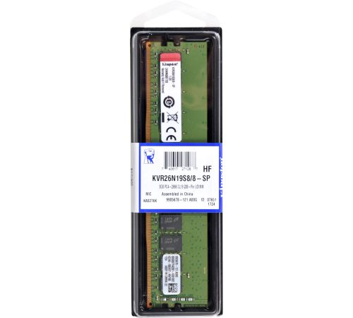 Оперативная память Kingston ValueRAM 8GB DDR4 PC4-21300 KVR26N19S8/8