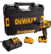 Ударная дрель-шуруповерт DeWalt DCD706D2-QW с 2-мя АКБ, кейс