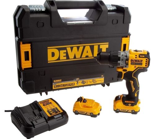 Ударная дрель-шуруповерт DeWalt DCD706D2-QW с 2-мя АКБ, кейс