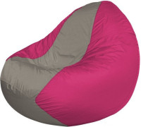 Кресло-мешок Flagman Classic К2.1-122 фуксия/серый темный