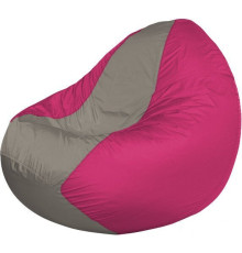 Кресло-мешок Flagman Classic К2.1-122 фуксия/серый темный