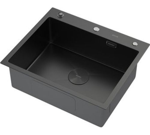 Кухонная мойка ARFEKA Eco AR 600*500 POP-UP BLACK PVD NANO