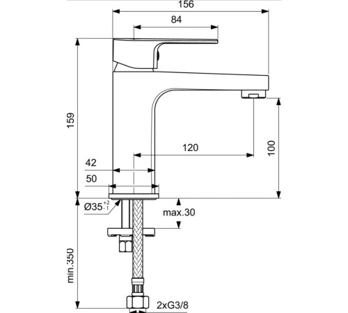 Смеситель Ideal Standard Cerafine D BC553AA