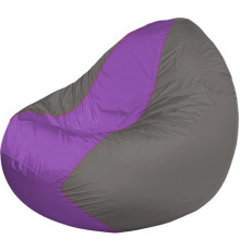 Кресло-мешок Flagman Classic К2.1-204 серый темный/сиреневый