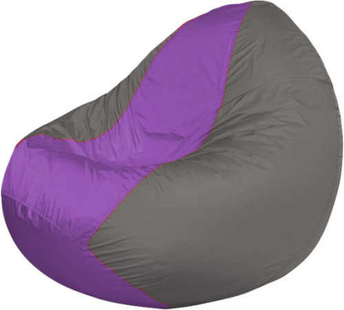 Кресло-мешок Flagman Classic К2.1-204 серый темный/сиреневый