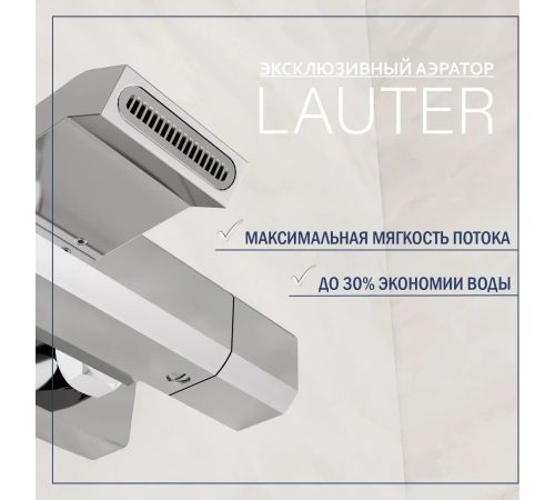 Смеситель Lauter Comfort 21YH40400 с душевым гарнитуром Vibe 63067