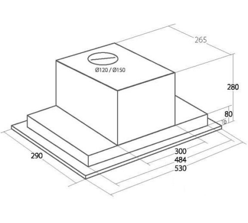 Кухонная вытяжка Akpo Neva 60 WK-9 нержавеющая сталь