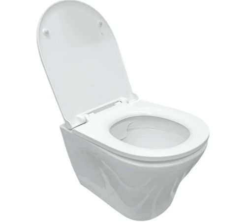Унитаз подвесной Sanita Breeze Rimless WC.WH/Breeze/DM.Rim/WHT.G/S1