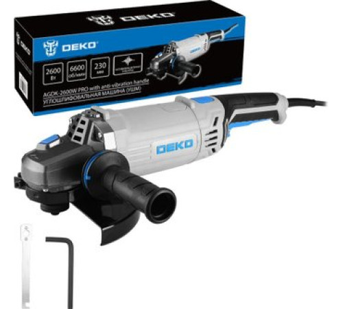 Угловая шлифмашина Deko AGDK-2600W PRO 084-1083