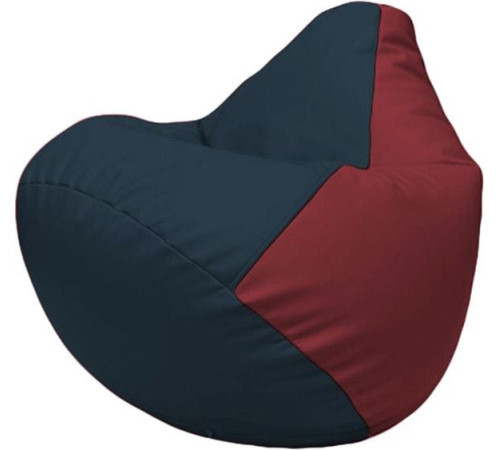 Кресло-мешок Flagman Груша Макси Г2.3-1521 синий/бордовый