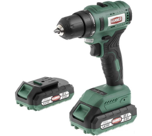 Дрель-шуруповерт Hammer ACD18BL с 2-мя АКБ, кейс