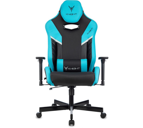Кресло Knight Thunder 5X черный/голубой