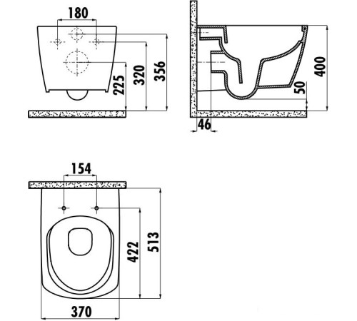 Унитаз Creavit Elegant EG321-11CB00E-0000 + KC1103.01.0000E