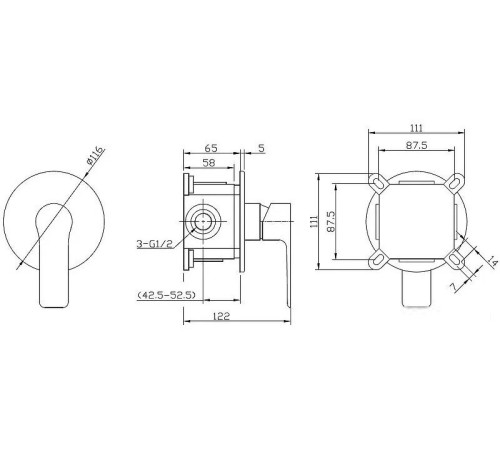 Смеситель Esko Singapore Black SB 83